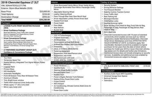 2018 Chevrolet Equinox 2LT