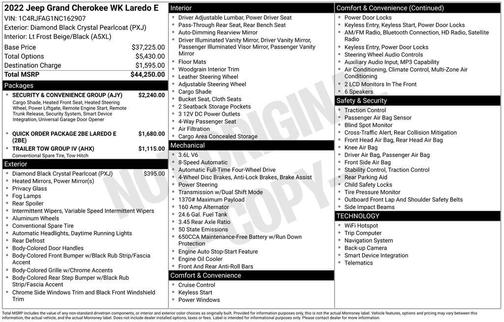 2022 Jeep Grand Cherokee Laredo