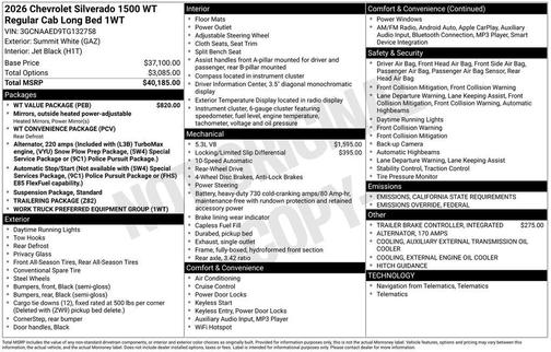 2026 Chevrolet Silverado 1500 WT