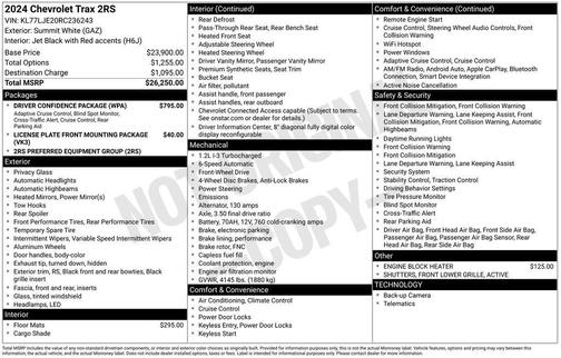 2024 Chevrolet Trax FWD 2RS