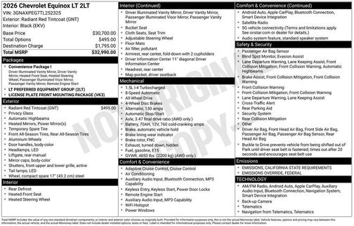 2026 Chevrolet Equinox 1LT