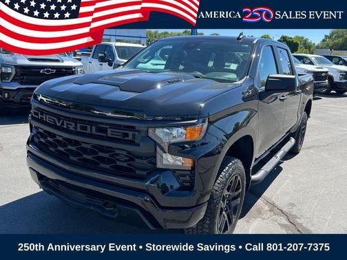 Black 2026 Chevrolet Silverado 1500 Custom Trail Boss