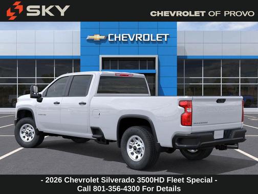 Summit White 2026 Chevrolet Silverado 3500 WT