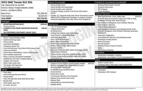 2023 GMC Terrain SLE