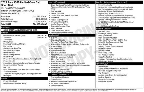 2022 RAM 1500 Limited