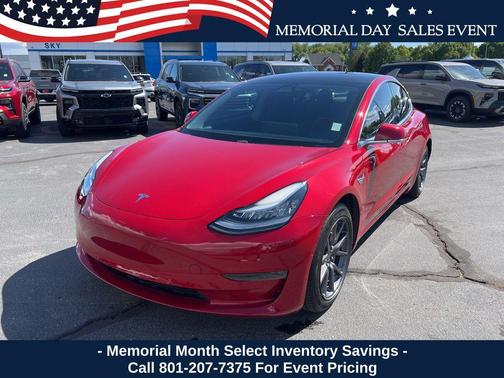 Red Multi-Coat 2018 Tesla Model 3 Long Range