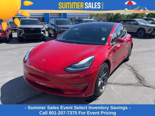 Red Multi-Coat 2018 Tesla Model 3 Long Range