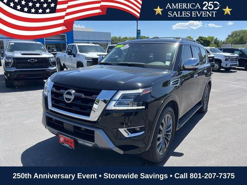 Super Black 2023 Nissan Armada Platinum 4WD