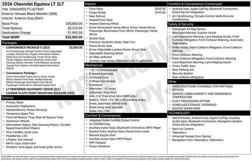 2026 Chevrolet Equinox 1LT