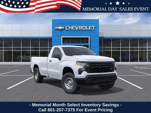 Summit White 2026 Chevrolet Silverado 1500 WT