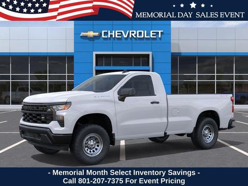 Summit White 2026 Chevrolet Silverado 1500 WT