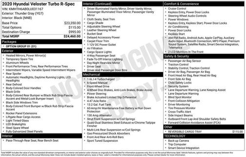 2020 Hyundai Veloster Base