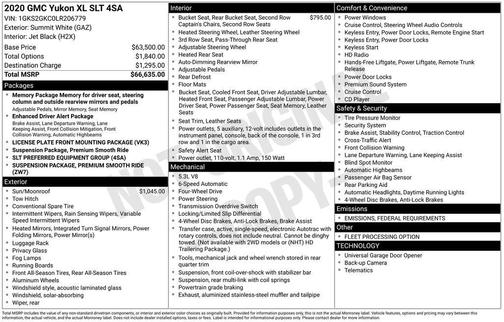 2020 GMC Yukon XL SLT
