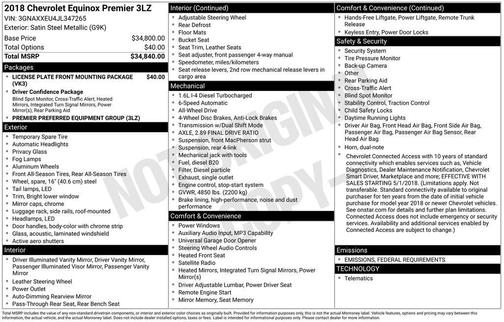 2018 Chevrolet Equinox Premier