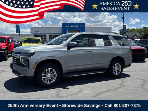 Sterling Gray Metallic 2025 Chevrolet Tahoe LT