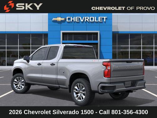 Sterling Gray Metallic 2026 Chevrolet Silverado 1500 Custom