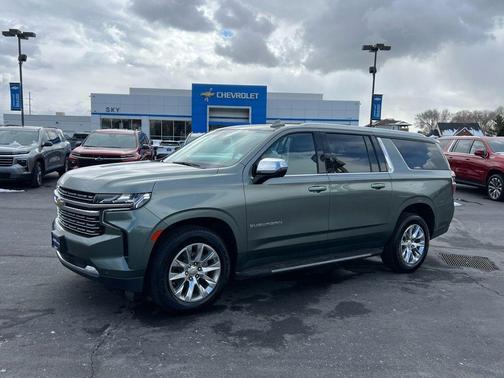 Silver Sage Metallic 2023 Chevrolet Suburban Premier