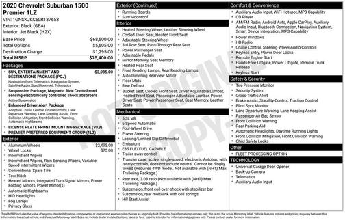 2020 Chevrolet Suburban Premier