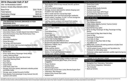2016 Chevrolet Volt LT
