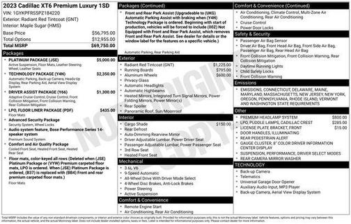2023 Cadillac XT6 Premium Luxury AWD