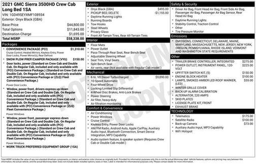 2021 GMC Sierra 3500 Base