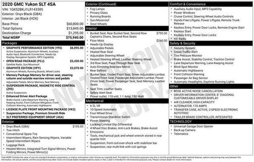 2020 GMC Yukon SLT