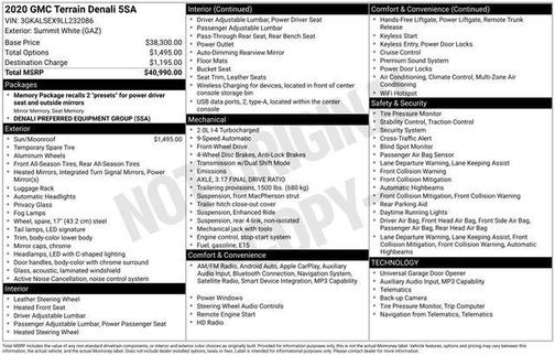 2020 GMC Terrain Denali