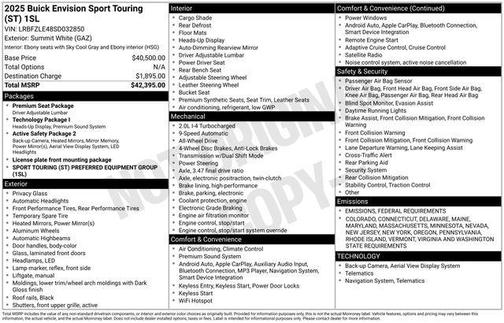 2025 Buick Envision Sport Touring