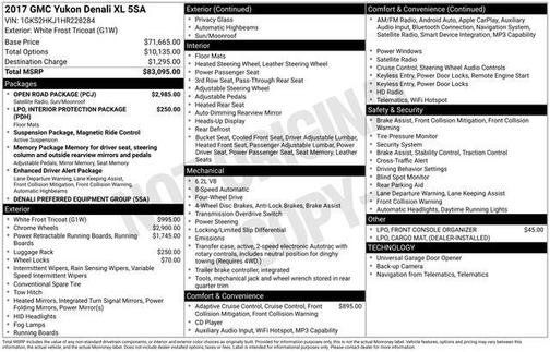 2017 GMC Yukon XL Denali