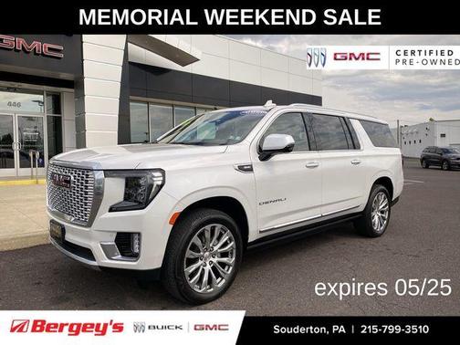 White Frost Tri-Coat 2022 GMC Yukon XL Denali