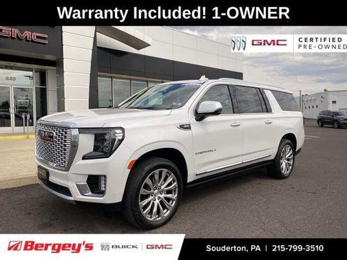 White Frost Tri-Coat 2022 GMC Yukon XL Denali