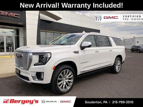 White Frost Tri-Coat 2022 GMC Yukon XL Denali