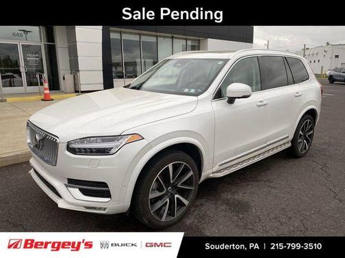 Crystal White 2024 Volvo XC90 B6 Plus Bright Theme 6-Seater