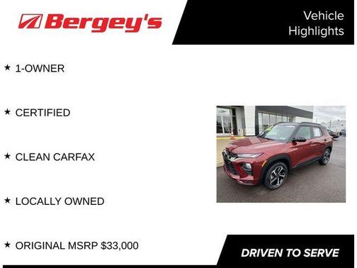 Crimson Metallic 2023 Chevrolet Trailblazer RS