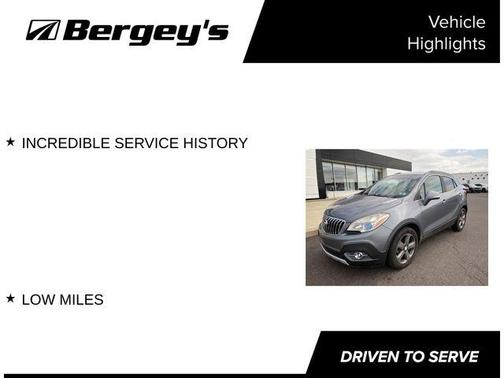 Satin Steel Gray Metallic 2014 Buick Encore Leather