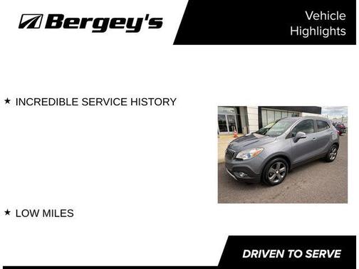 Satin Steel Gray Metallic 2014 Buick Encore Leather