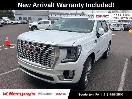 White Frost Tri-Coat 2023 GMC Yukon Denali