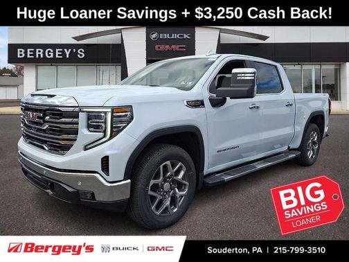 Glacier White 2026 GMC Sierra 1500 SLT