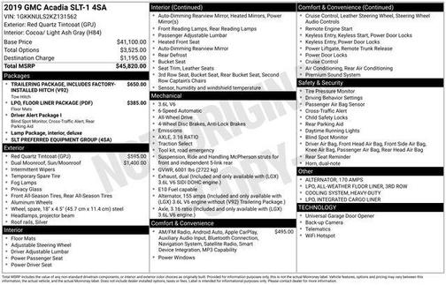 2019 GMC Acadia SLT-1