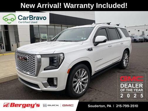 White Frost Tri-Coat 2022 GMC Yukon Denali