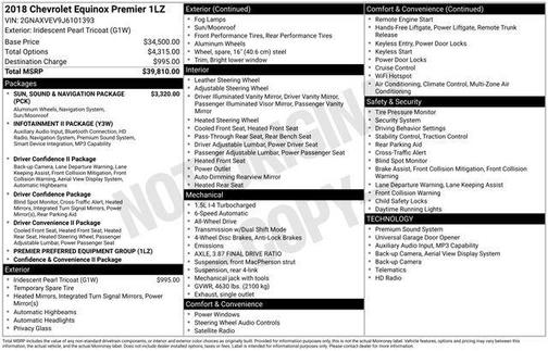 2018 Chevrolet Equinox Premier w/1LZ