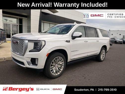 White Frost Tri-Coat 2023 GMC Yukon XL Denali