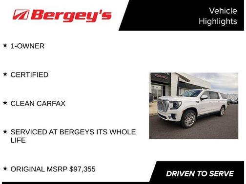 White Frost Tri-Coat 2023 GMC Yukon XL Denali
