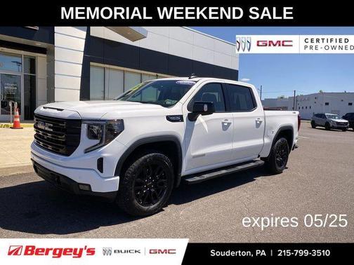 Summit White 2025 GMC Sierra 1500 Elevation
