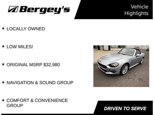 Chiaro Silver Metallic 2018 FIAT 124 Spider Lusso