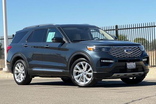 Stone Blue Metallic 2022 Ford Explorer Platinum
