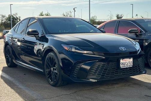 Midnight Black Metallic 2025 Toyota Camry SE