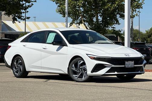 Serenity White 2025 Hyundai ELANTRA Sport