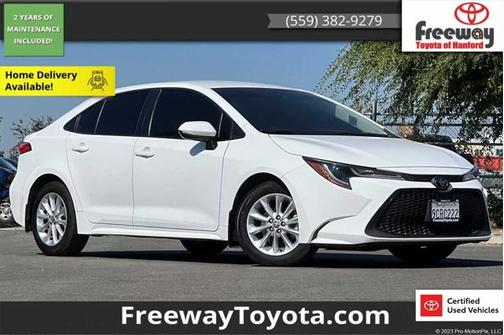 White 2022 Toyota Corolla LE