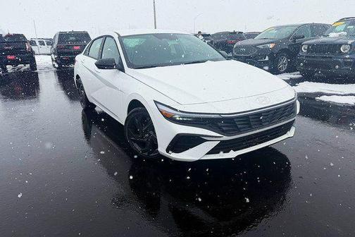 Serenity White 2026 Hyundai ELANTRA HEV SEL Sport